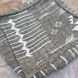Handmade Berber Kilim Pouf, Floor Cushion