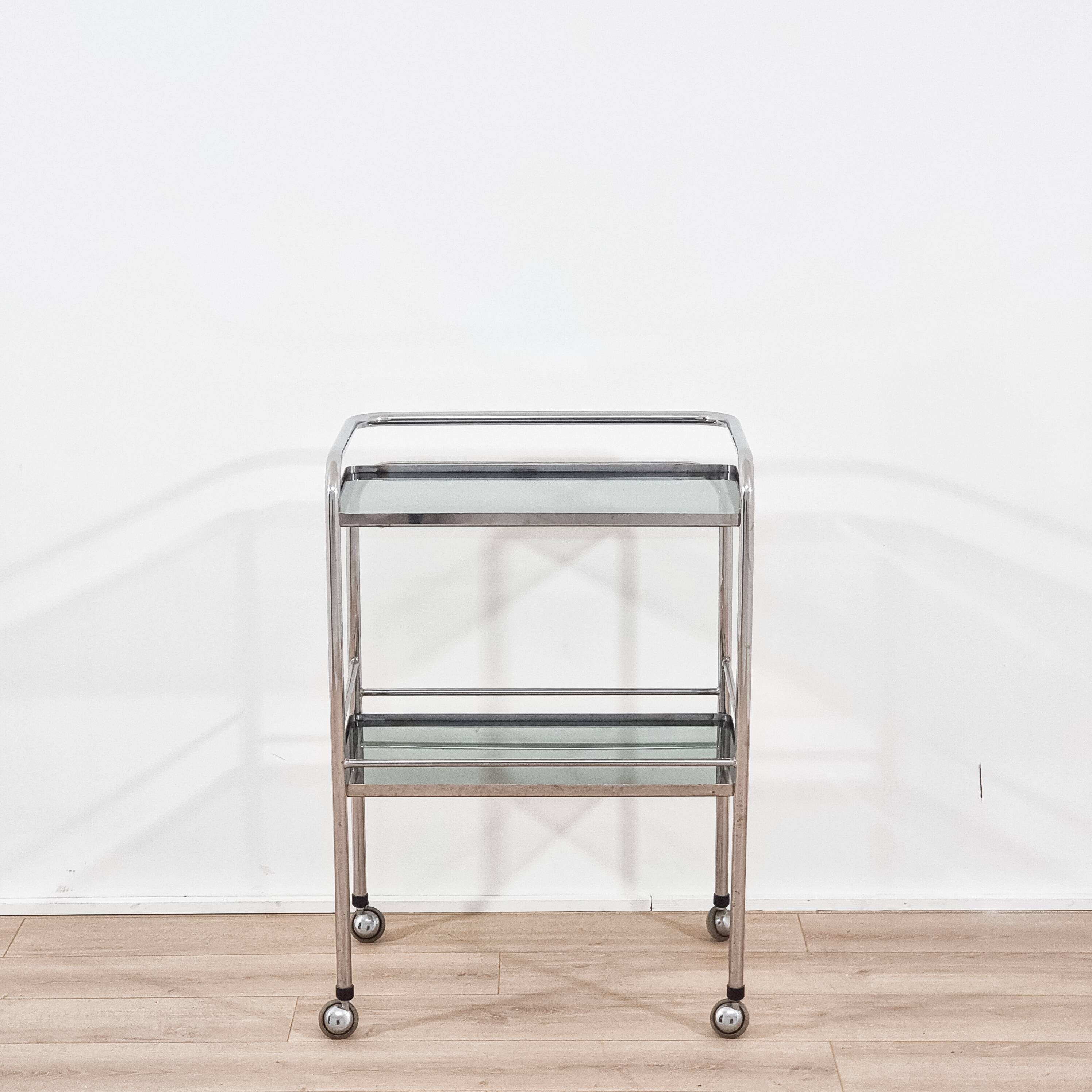 1970s Modernist Chrome Bar Cabinet