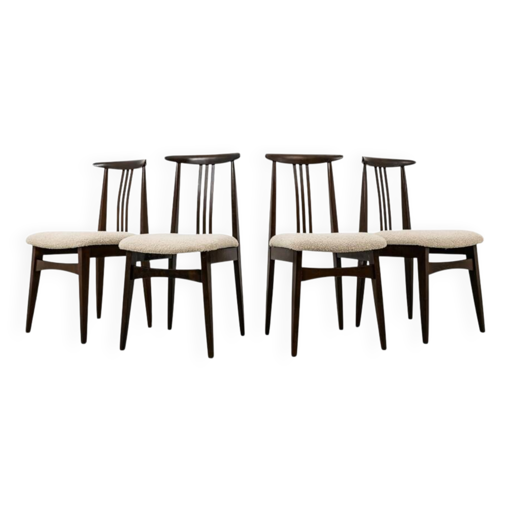 Vintage Dining Chairs By M. Zieliński, Poland, 1960's, Set Of 4