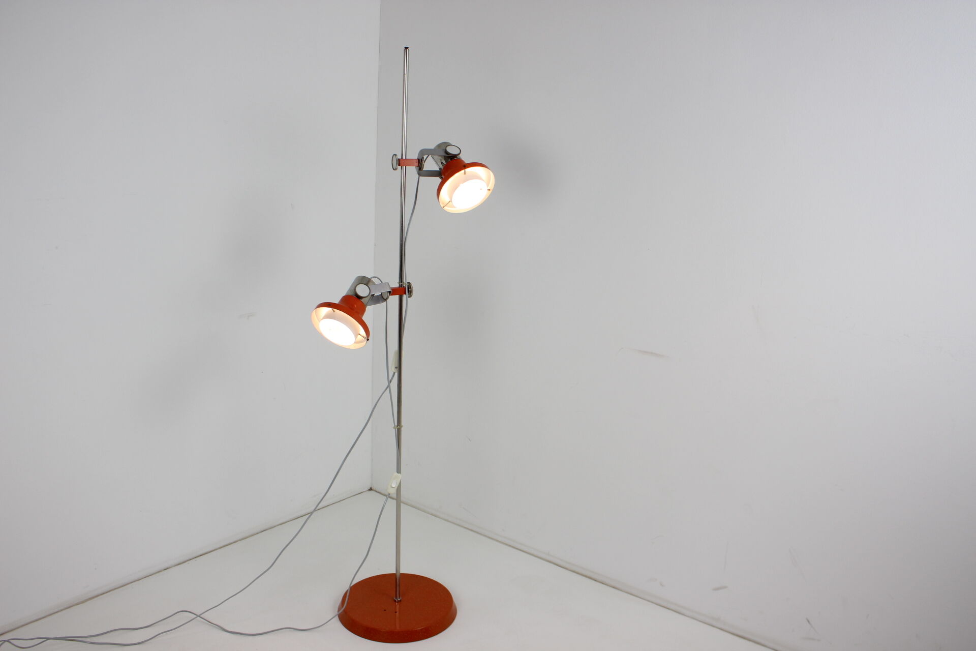 Design adjustable floor lamp by Pavel Grus for Kamenicky Senov, 1970s
