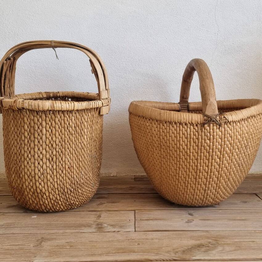 Old Chinese rice basket, Wabi Sabi