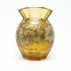 Vase, crystal, hand-painted, designed by Kamenický Šenov, Czech Republic, 19th century