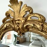 Antique 19th century pediment mirror