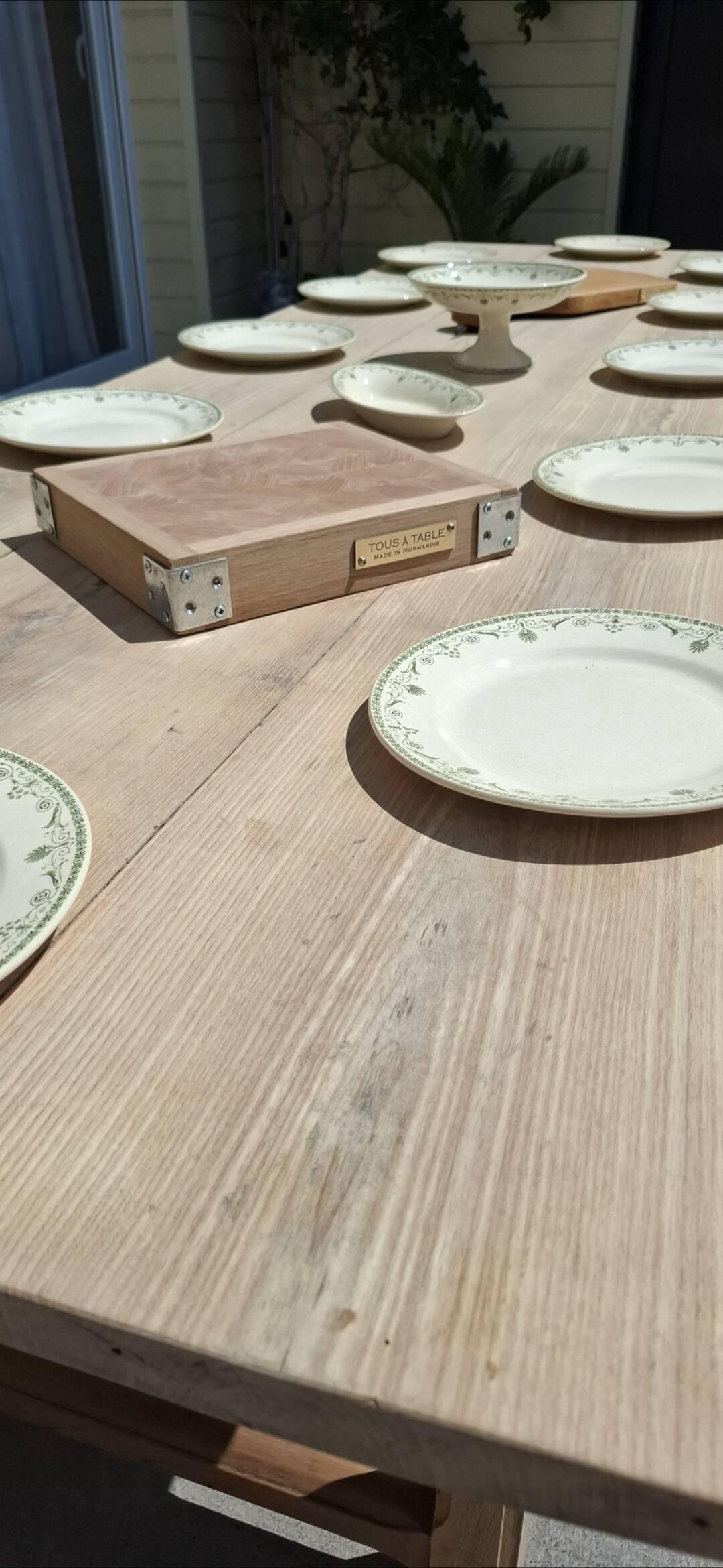 Large renovated old farmhouse table