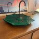 Vintage cheese platter in Vallauris ceramic – Lunetta model, glazed.