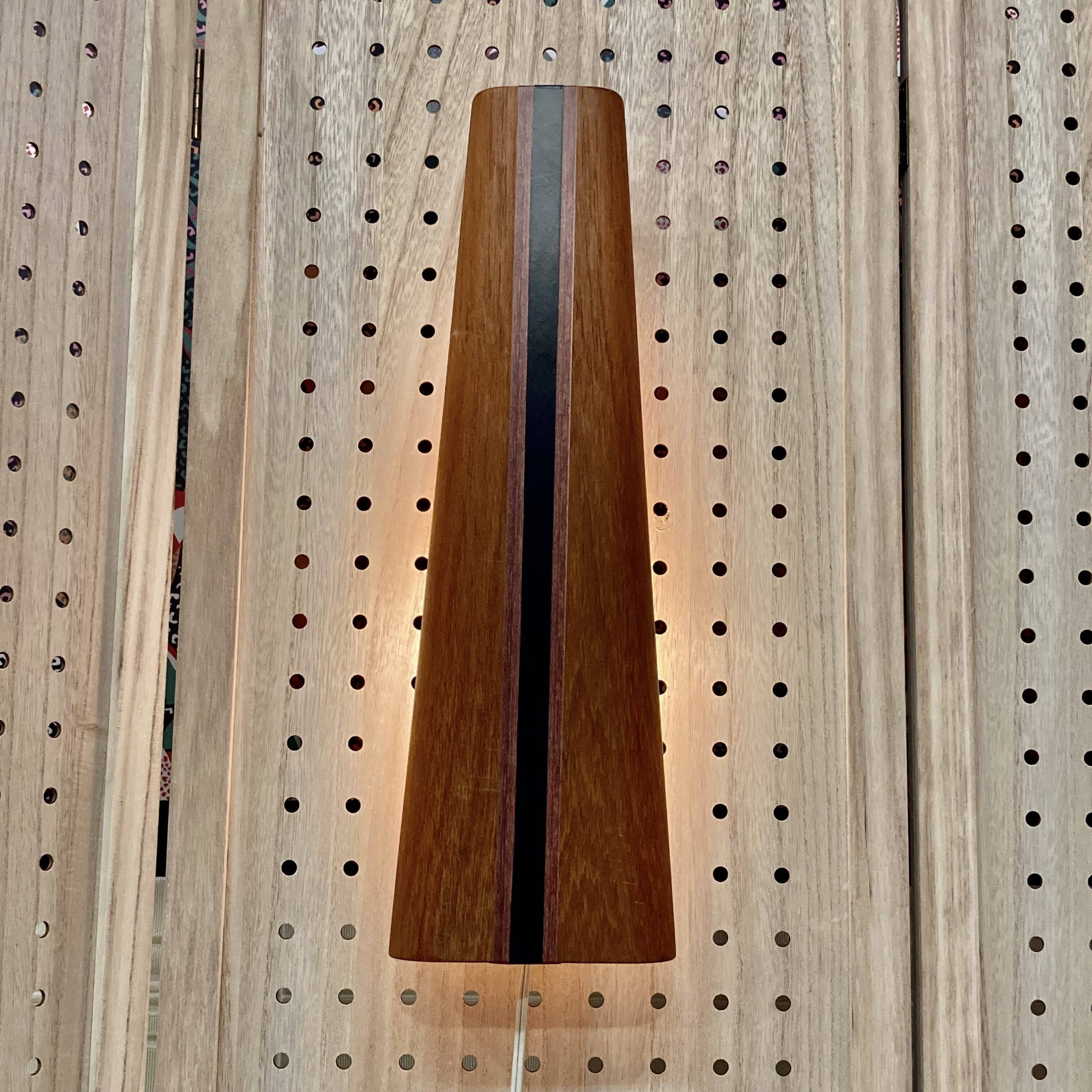 Large teak wall light design 1950.