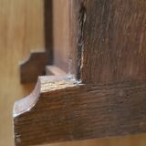 Mini carved oak chest