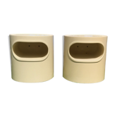 Pair of Giano Vano bedside tables by Emma Gismondi Schweinberger for Artemide