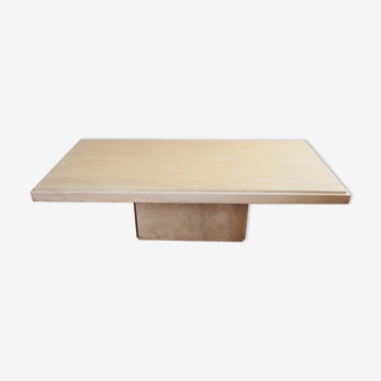 Travertine coffee table