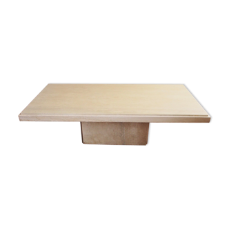 Travertine coffee table