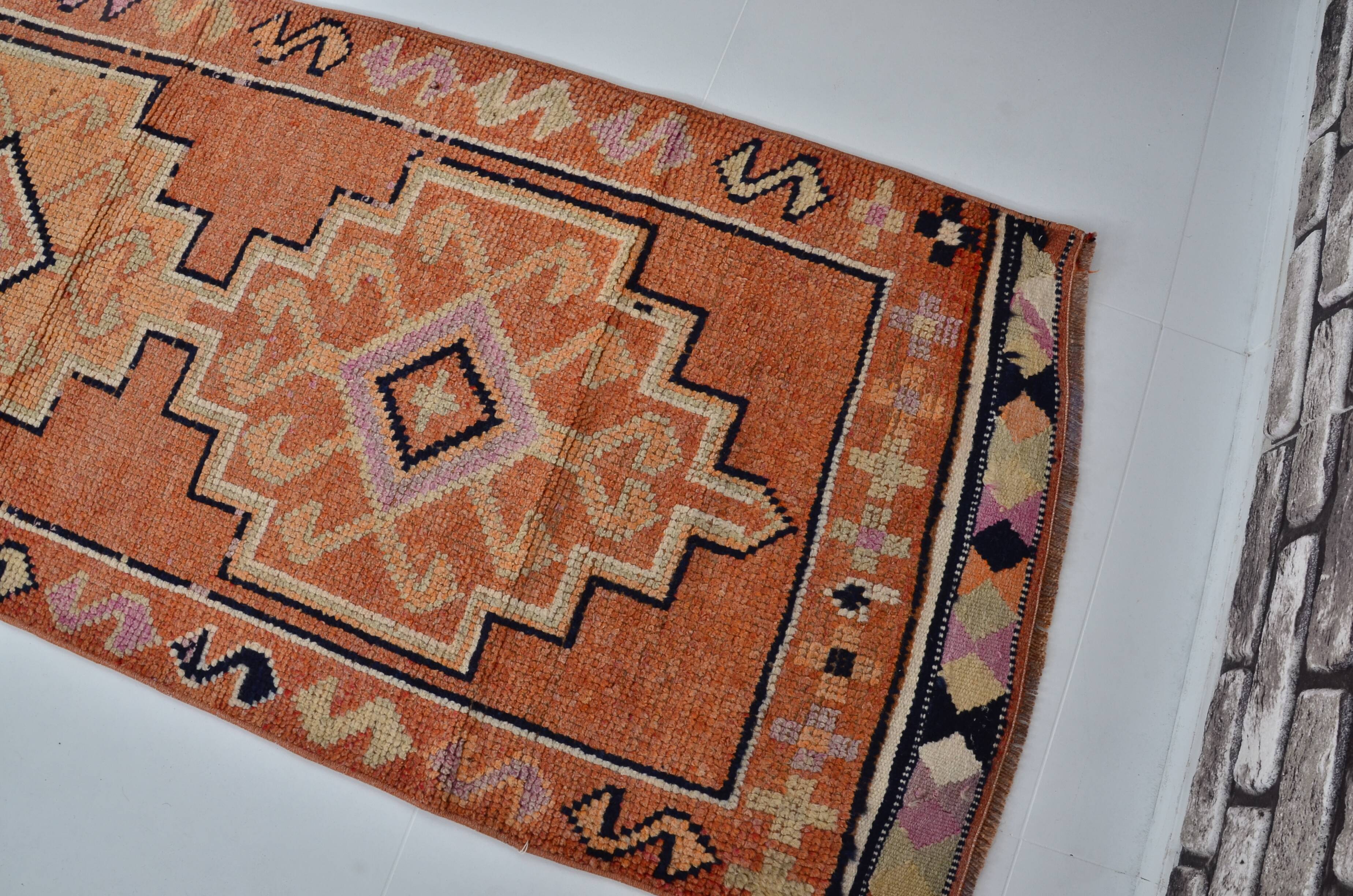 Geometric Oushak Turkish Runner sku 2147