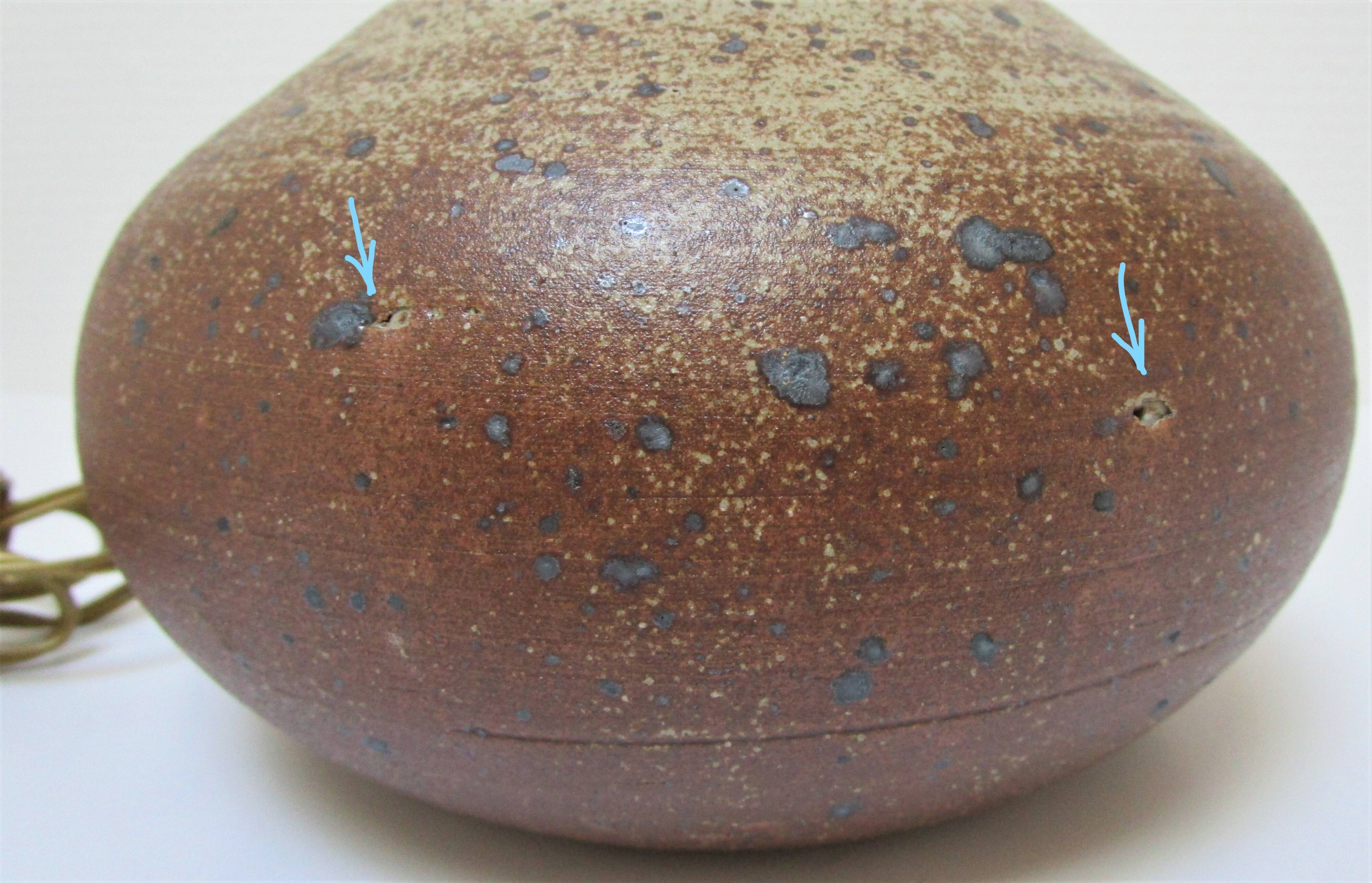 Vintage  pyrity sandstone lamp foot 60/70