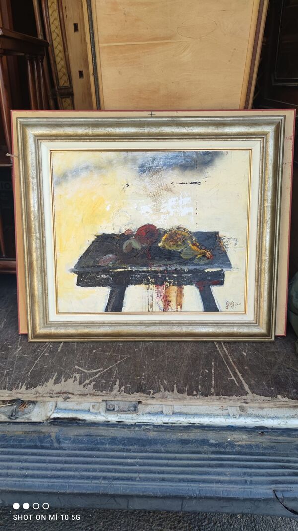 Tableau huile sur toile nature morte en 2001 par Serge GRIGGIO