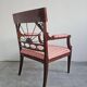 Fauteuil Empire Français en Acajou tapissé