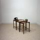 Set of 3 Scandinavian nesting tables in teak – 1960s