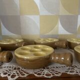 6 poêlons, caquelons à escargots