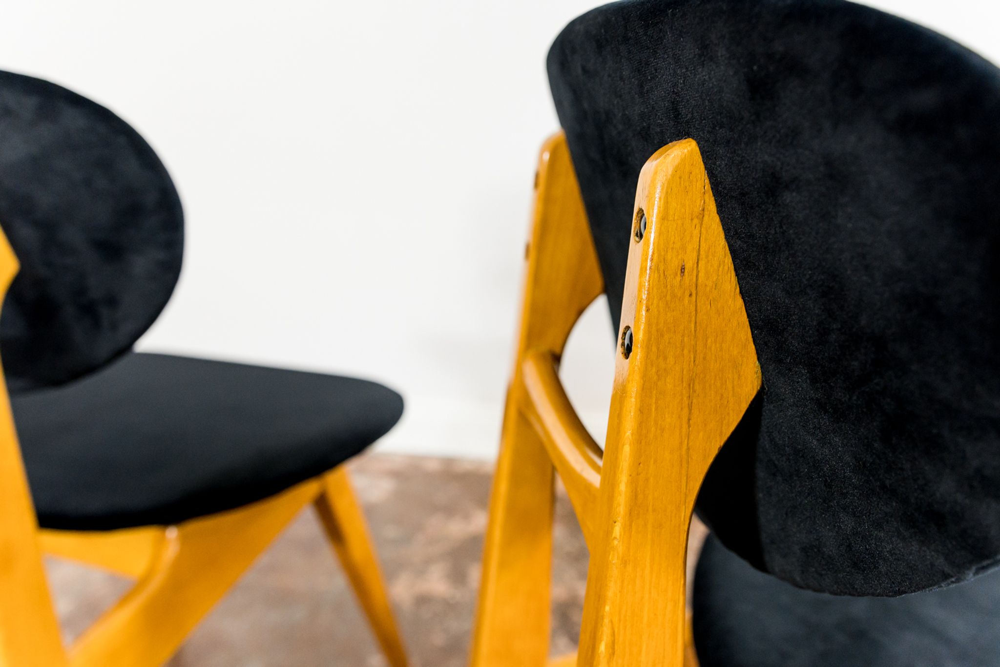 Set de 3 chaises par Juliusz Kędziorek 1960's