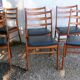 set of 6 vintage Scandinavian chairs
