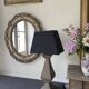 Kitsch 70s gold resin oval mirror