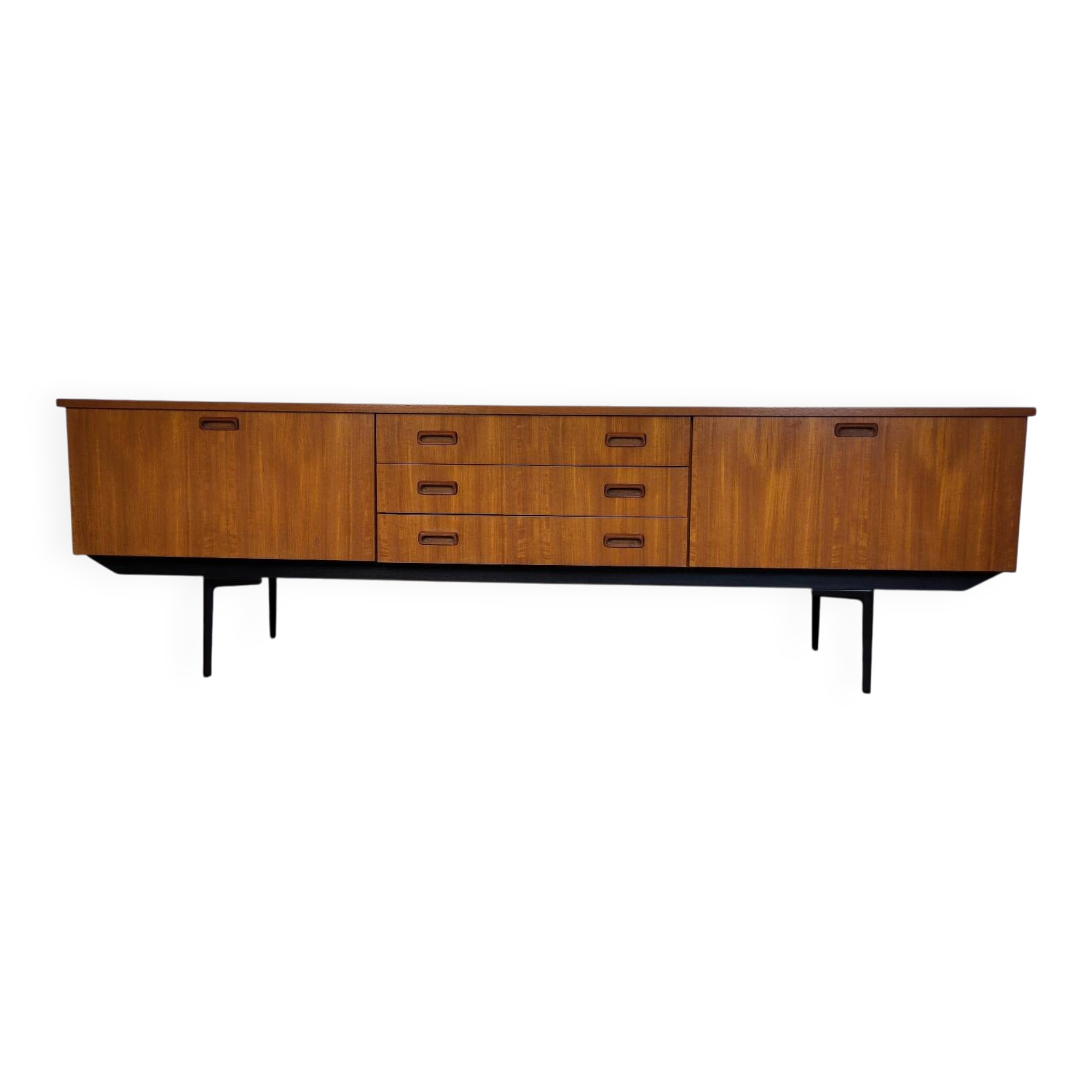 Scandinavian teak and metal sideboard