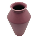 Vintage matte powder pink ceramic vase