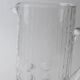 Vintage glass bubble-blown jug from the 1970s.