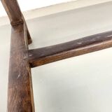 Authentic French farmhouse table from 1890 in solid oak with two drawers.