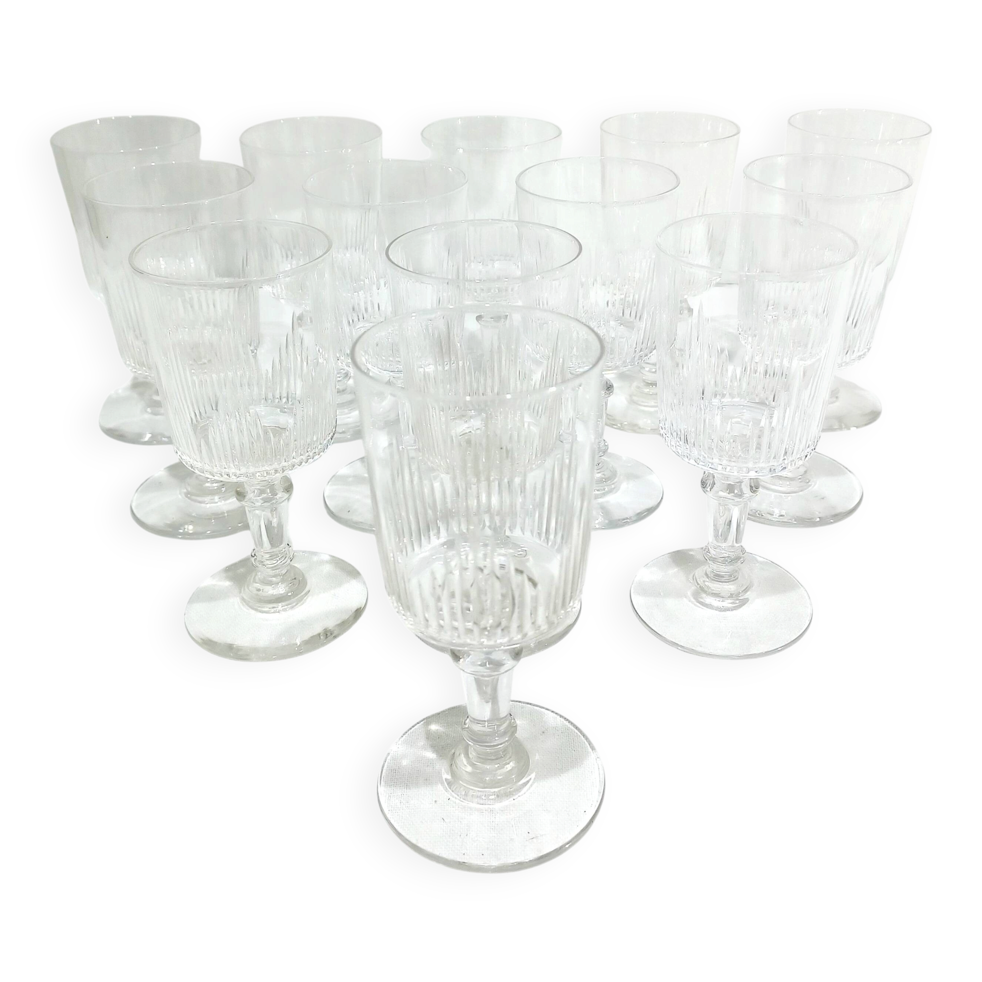 13 crystal white wine glasses