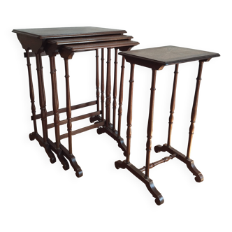 Wooden nesting tables