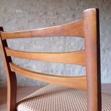 6 chaises teck de Meredew furniture vintage scandinave 1960