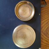Set of brass coasters