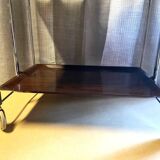 Ancienne & Vintage Table d'Appoint Desserte Pliante Roulante Chariot Bar Design