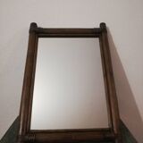 Vintage rattan mirror