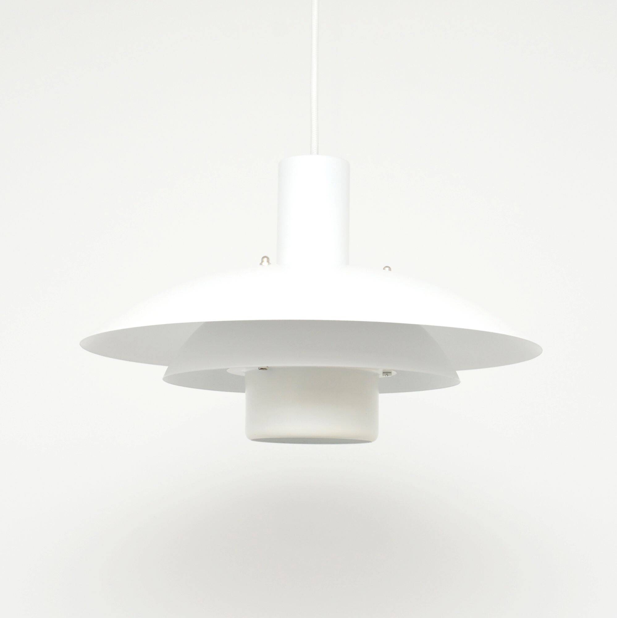 Lampe Form Light scandinave blanche, années 1970