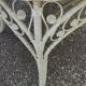 White wicker side table in Victorian style