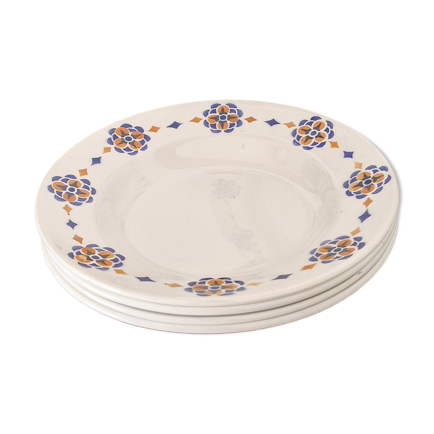 Set of 5 deep plates Moulin des Loups