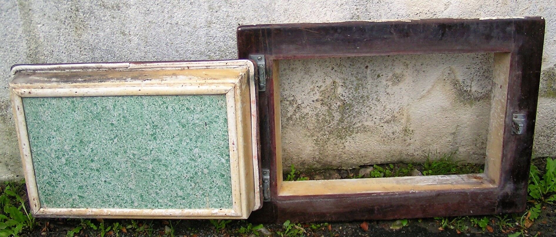Door of fridge or cooler for slaughter in oak 50s