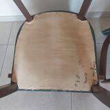 paire de chaises, fauteuils bridges vert foncé