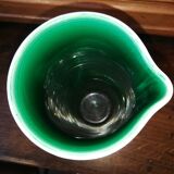 Pichet à orangeade Elchinger  blanc et vert céramique Axe