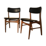 Pair of modernist Scandinavian chairs from the 1960s