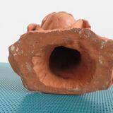 Ancient terracotta bust statue