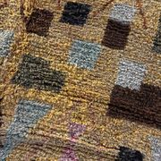 Tapis jaune moderne berbere marocain en laine