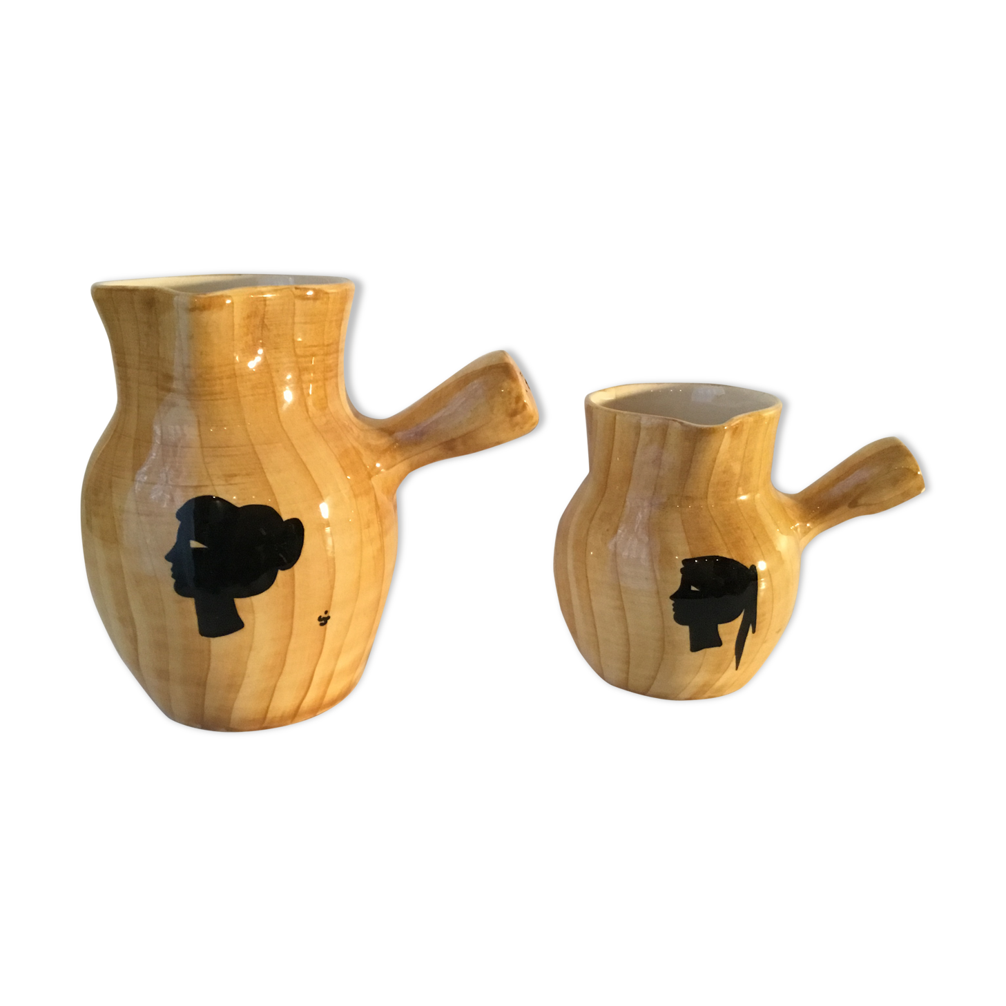 Lot de 2 pichets Grandjean Vallauris