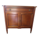 Louis XVI-style sideboard - 1 drawer - fluted legs - mahogany - solid wood