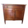 Louis XVI-style sideboard - 1 drawer - fluted legs - mahogany - solid wood