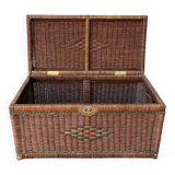 Vintage wicker chest