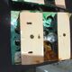 Pair of ceramic wall lights in Vallauris style, Brunin.