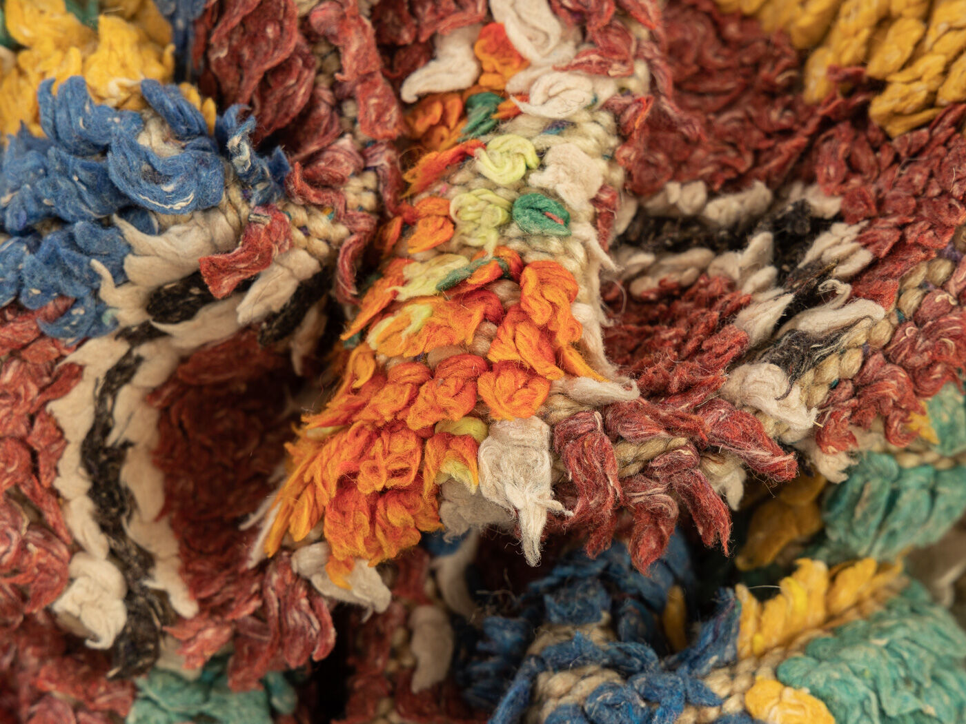 Vintage azilal, berber rug, 138 x 260