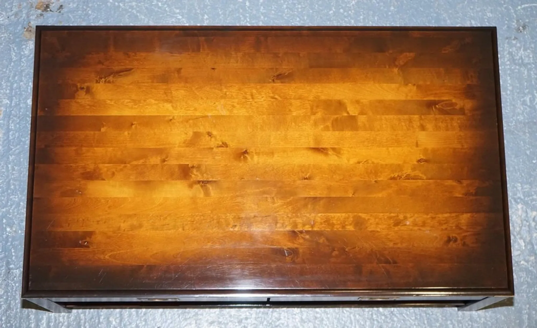 Vintage Military Coffee Table in Brass