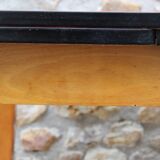 Extendable wooden and formica table